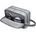 thumbnail image 7 of WANDF Toiletry Bag for Men, Hanging Travel Dopp Kit Bag,Lightweight Water Resistant Small Shaving Bag Bathroom Cosmetic Organizer for Women, Grey, 7 of 7