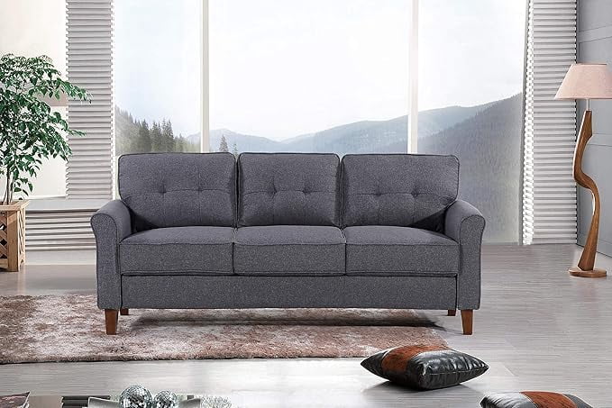 US Pride Three Seater Modern Mid Century Couch