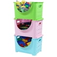 thumbnail image 3 of Stackable Plastic Storage Container, 3 of 10