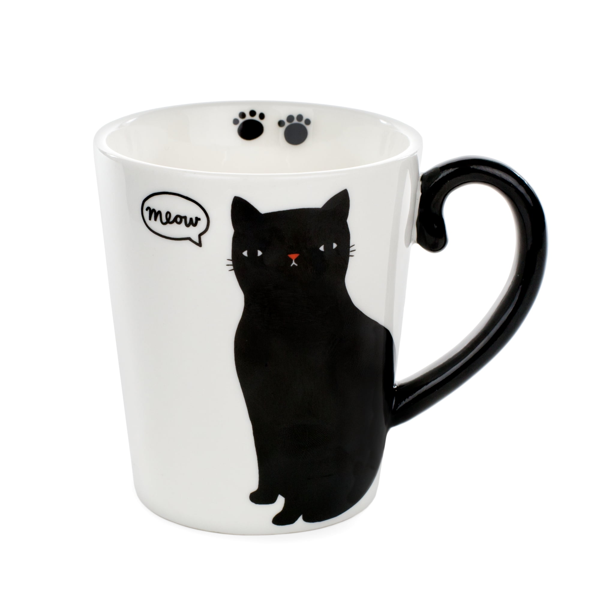 Ceramic Black Cat Mug Unique 11 Oz Cat Lovers Mug from TriCoastal