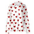 thumbnail image 4 of ZJXFGS Winter Clothing For Women Womens Casual Tops Valentine Heart Dress Women Shirts For Women Oversized Long Sleeve Shirts For Women Fashion Clothing Valentines Day Shirt Shirts For Women Trendy S, 4 of 5