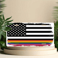 thumbnail image 6 of 1 Pcs 2D Flat License Plate Covers & Frames, Black and White For Decorative Front, Waterproof For Decoration Aluminum License Plate Covers & Frames Cover For Men Women, 12" X 6", 6 of 7