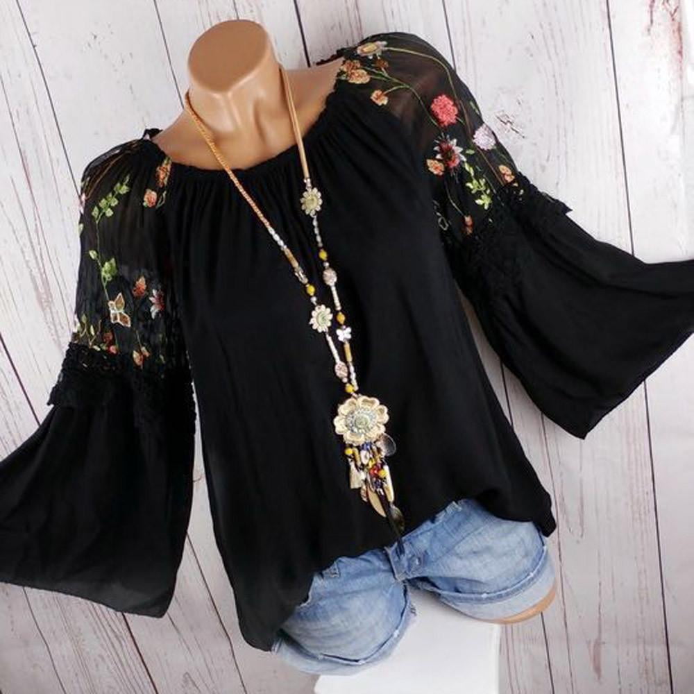 Multitrust Plus Size Women Retro Boho 