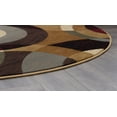 thumbnail image 5 of Festival Contemporary 5' Round Multi-Color Polypropylene Indoor Area Rug, 5 of 6