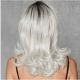 thumbnail image 3 of Women's Gray Short Wave Wig - 65cm High Temperature Silk - Adjustable Rose Net - Perfect for Daily Use & Festive Occasions, 3 of 6