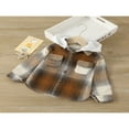 thumbnail image 2 of Kids Coat  Girls Plaid Long Sleeve Hooded Single-Breasted Jacket with Pockets for Spring Fall  1-6 Years, 2 of 7