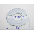 thumbnail image 2 of #T8F 8mm 54T 4 hole Sprocket chain drive gear f rear wheel GoKart ATV eBike, 2 of 4