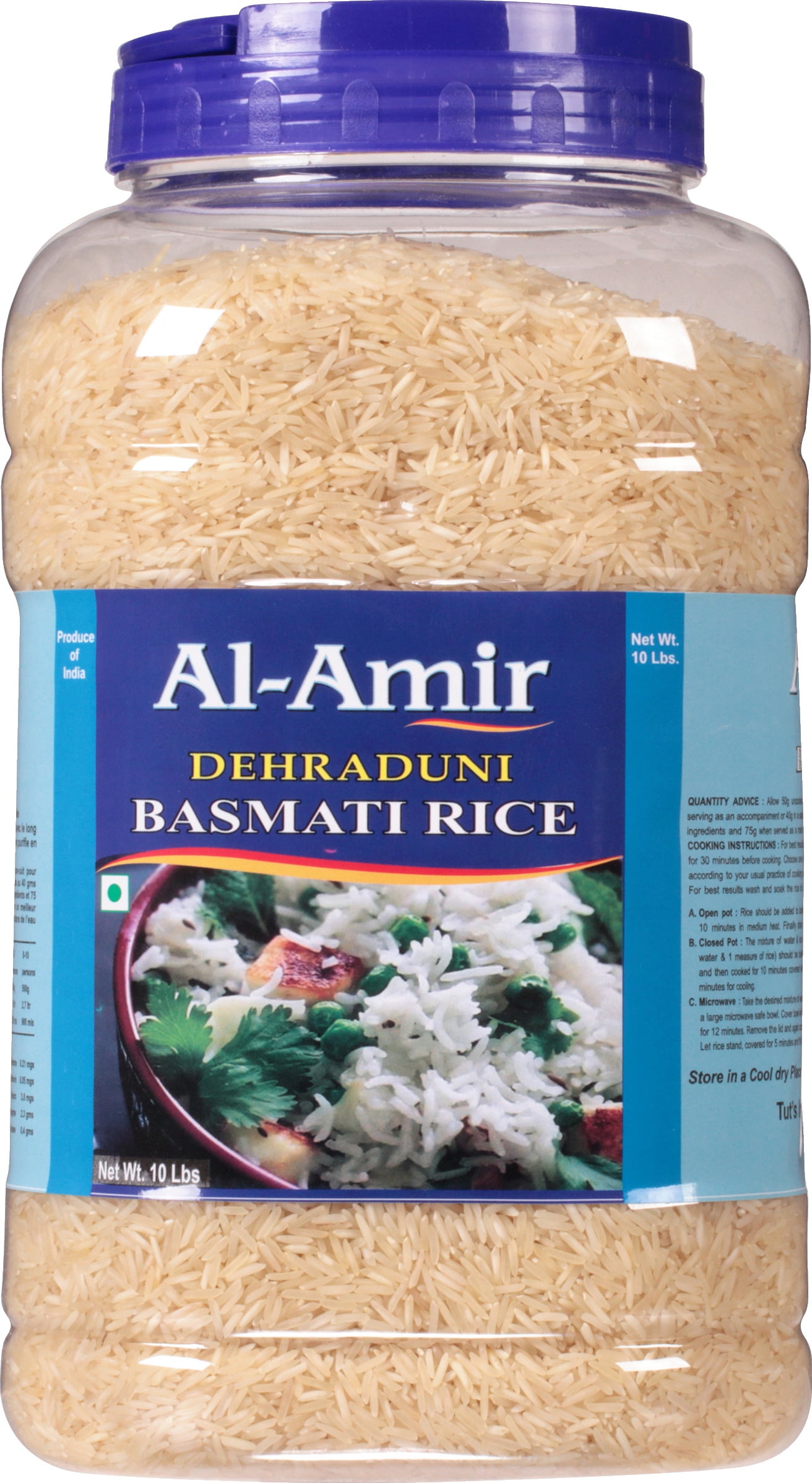 (2 pack) Al-Amir Dehraduni Basmati Rice, 10 lbs