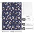 thumbnail image 2 of 2 Pcs Pioneer Flower Floral Print Pattern Kitchen Towels, Funny Microfiber Dish Towel Set, 18" X 26" Tea Towels, 2 of 6