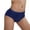 Dark Blue, variant on Xijirk Women's Mid Waist Brief Panties Fine Ribbed Textured Knit Underwear with Flat Elastic Waist Band for Daily Casual Wear,Black,S