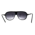 thumbnail image 4 of Mens Classic Sporty Flat Top Mobster Oversize Retro Racer Sunglasses Black Red Smoke, 4 of 4