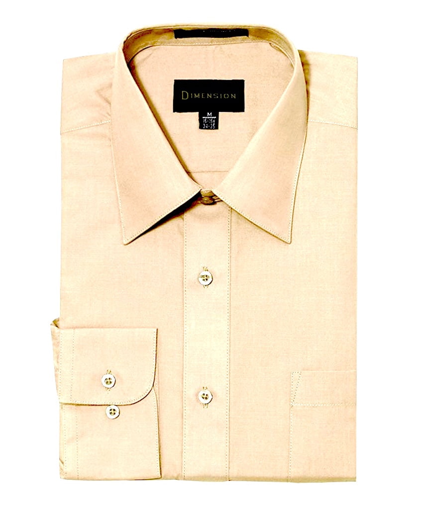 Dimension Long Sleeve Business Dress Shirt Regular Fit One Pocket Variety of Colors, Men's, Size: 16-16, Light Green