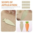thumbnail image 4 of Hemoton 30Pcs Easter Unfinished Wooden Ornaments Carrot Blank Craft Wood Slices for DIY, 4 of 6