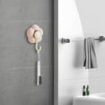 thumbnail image 3 of Flower Shaped Suction Cup Hooks - No Drill Vacuum Hooks for Kitchen, Bathroom, and Wall Organization (Pink), 3 of 5