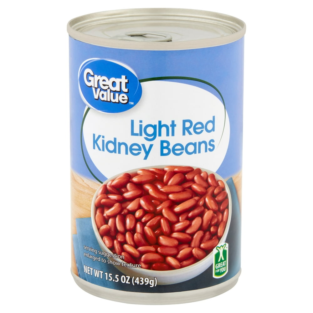 Great Value Light Red Kidney Beans, 15.5 Oz