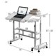 thumbnail image 4 of Negra de madera adjustable height mobile foldable computer escritorio standing workstation bedside writing mesa small single escritorio, 4 of 6