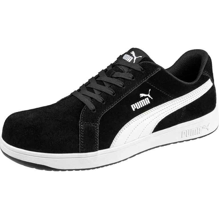 (取寄) プーマ セーフティー メンズ アイコニック スエード ロー エー PUMA Safety men Iconic Suede Low EH Black/Black/Black PUMA Safety Men's Iconic Suede Low EH Work Shoes Composite Toe