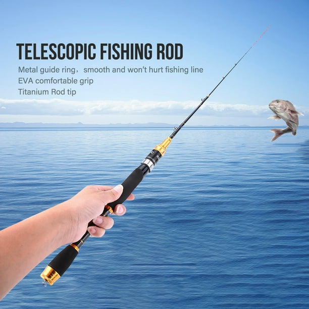 Qiilu Telescopic Fishing Rod, Sea Fishing Rod,Telescopic Carbon
