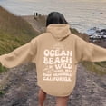 thumbnail image 4 of HAYIMI Hoodies For Women Word Graphic Sweatshirts Vintage Hoodie Trendy Preppy Clothes Long Sleeve Sweatshirt Tops Solid Color Oversized Birthday Streetwear, 4 of 6