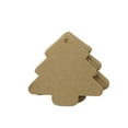 thumbnail image 4 of KALLORY 100Pcs Kraft Paper Christmas Tags White Blank for Craft Enthusiasts and Event Organizers Brown, 4 of 8