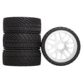 thumbnail image 3 of 4 Pieces RC Car Tires Simulation Wheels Upgrade Parts Durable Plastic for 1/7 1/8 Scale Rally Cars, 3 of 9