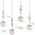 thumbnail image 1 of ZHAOCHENG piezas de atrapasol de cristal, atrapasol de cristal arcoíris, atrapasol de cristal prismático colgante, atrapasol de cristal arcoíris para el hogar y la oficina, 1 of 5