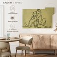 thumbnail image 5 of Elephant Stock Woman Loving Dog Wall Art - Horizontal Canvas Wall Art - Living Room Wall Decor - Animal Canvas - Black And Beige Decor - 30" x 20", 5 of 8