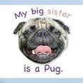 thumbnail image 2 of CafePress - My Big Sister Is A Fawn Pug Infant Creeper - Baby Light Bodysuit, Size Newborn - 24 Months, 2 of 4