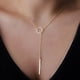thumbnail image 2 of Collar con colgante de palo redondo minimalista Casa Fiesta para mujer, 2 of 4