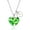 Green, variant on Fashion Created Apple Green Agate Heart Pendant Gravel Necklace Mustard Seed Charms Valentines Gifts for Women Y941 (Green)…