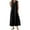 Black, variant on THDHVS Maxi Dresses for Women 2025,Women's Casual Dresses,Women's Texture Sleeveless Seaside Dress Sleeveless V-neck Dress Purple 2XL