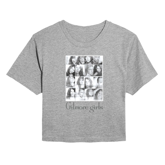 Gilmore Girls - Photobooth - Juniors Cropped Short Sleeve Graphic T-Shirt