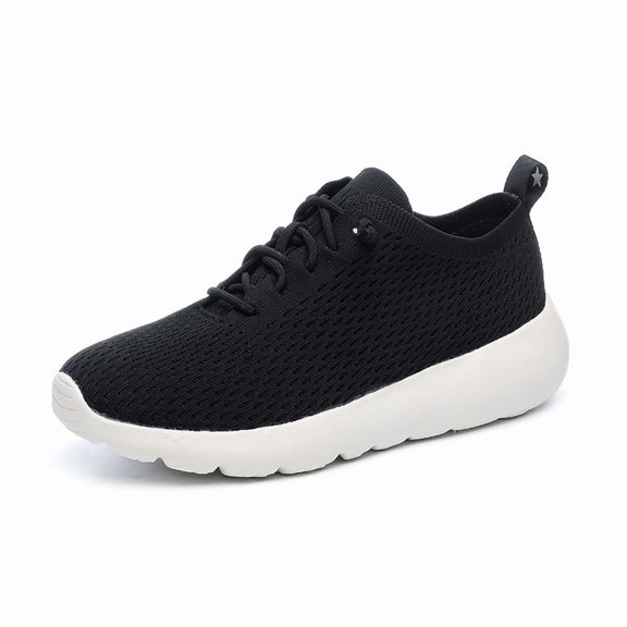 Women's Breathable Mesh Knit Casual Shoes Light-weight, sneakers,Comfortable, Lace - Up Sneakers for Daily Wear
