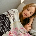 thumbnail image 2 of to My Daughter Blanket Mothers Birthday Gifts for Daughter from Dad Gifts for Daughter from Dad Best Daughter Gift Ideas for Daughter from Dad Throw Blanket 50×60inch, 2 of 6