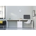 thumbnail image 5 of Nexera Chrono Reversible Desk Panel, Bark Grey & White, 5 of 5