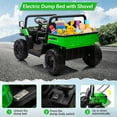 thumbnail image 6 of M optimized 2 Seater Ride On Dump Truck, 24V Battery Powered UTV, Ride On Car Toys with Remote Control, EVA Tires, 4WD Electric Vehicle with Headlights for Boys & Girls, 6 of 7