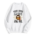 thumbnail image 5 of Thanksgiving Sweatshirts for Men Funny Letter Turkey Face Graphic Pullover Sweatshirt Family Dinner Fall Winter Oversized Long Sleeve Crew Neck Casual Mens Sweatshirts, 5 of 5
