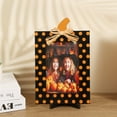 thumbnail image 4 of Clearance Sale | Pumpkin Shaped Wooden Photo Frame, Halloween Tabletop and Wall Display Ornament for Fall Decor, 4 of 8