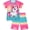 Crown Unicorn, variant on WIBACKER 3-10Y Short Sleeve Pajamas Set for Kids Girls Rainbow Unicorn Shirt and Shorts 2pcs Summer Sleepwear Pjs