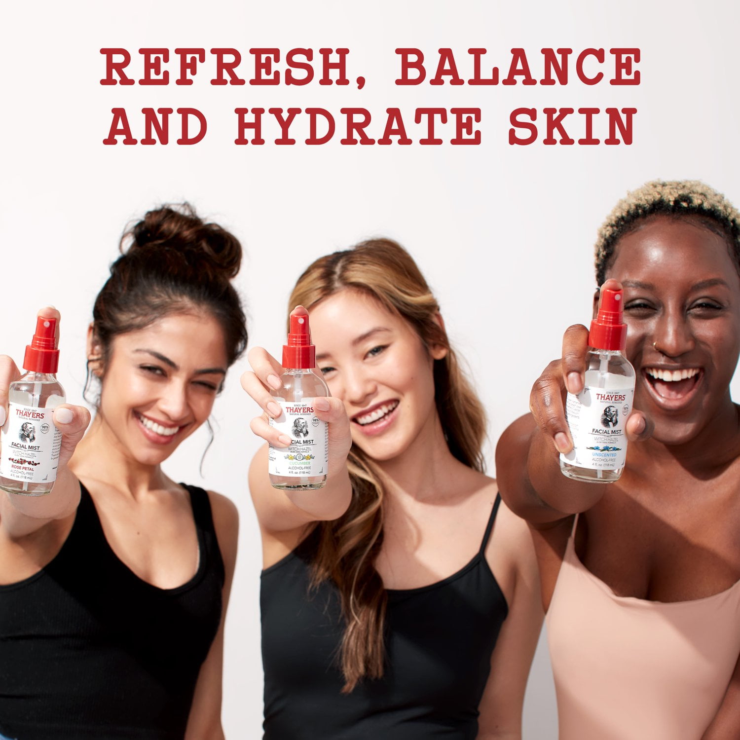 Thayers Alcohol-Free Rose Petal Witch Hazel Facial Mist, 4 oz