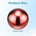 thumbnail image 3 of Uxcell Lot de 1 Boule de Miroir Creuse en Acier Inoxydable 5,4 Pouces 201 pour Maison, Extérieur Rouge Rubis, 3 of 7