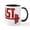 White/Black Inside, variant on CafePress - Beast Red Mug - 11 oz Ceramic Mug - Novelty Coffee Tea Cup
