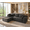 105"L-Grey, variant on Adjustable Backrest Convertible Sofa Bed, 3-in-1 Linen Reclining Sleeper Chair, Multifunctional Couch for Living Room Bedroom Small Space, Dark Grey