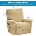 thumbnail image 3 of Housse de Chaise Longue Extensible 76-96cm (Gris), 3 of 8