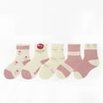 thumbnail image 6 of WOLLED Boys Girls Soft Cotton Socks Kids Warm Socks Toddler Solid Color Mid-Calf Socks 5 Pairs for 1-12Y, 6 of 8