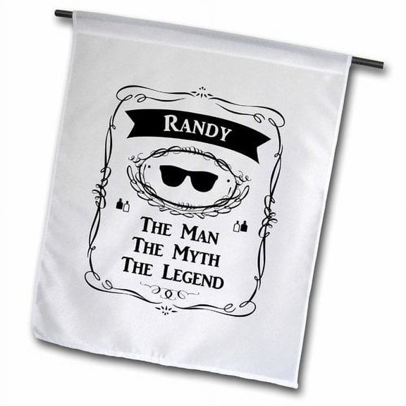 3dRose, Randy - The Man The Myth The Legend - personal name personalized gift, 18 x 27 inch Garden Flag