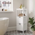 thumbnail image 2 of Mueble de piso de baño VASAGLE multifuncional blanco UBBC42WT, 2 of 3
