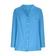 thumbnail image 5 of Neewe Womens Plain V Neck Button Down Shirts Long Sleeve Tops Casual Collared Blouses Loose Fit, 5 of 6