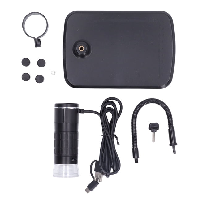 Handheld Magnification Endoscope 3 in 1 Interface USB HD Digital Microscope with Flexible Holder for Mobile Phone