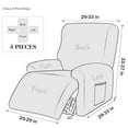 thumbnail image 3 of Lavish Cover Premium Waterproof Non-Slip Recliner Chair Cover, Washable Furniture Protectors for Kids, Pets(Beige), 3 of 11